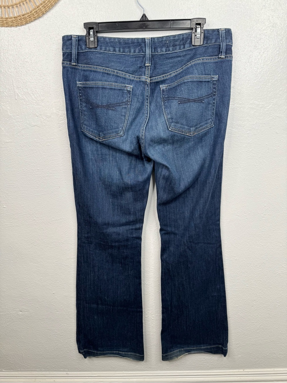 Gap Long & Lean Jeans Womens 8 Dark Wash Bootcut Mid Rise Stretch Denim - Picture 2 of 6
